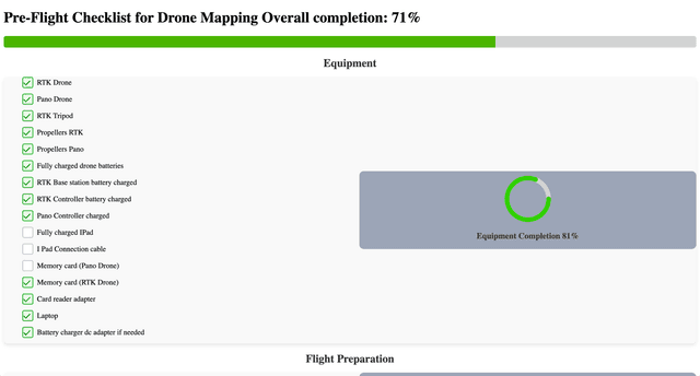 Drone Checklist App